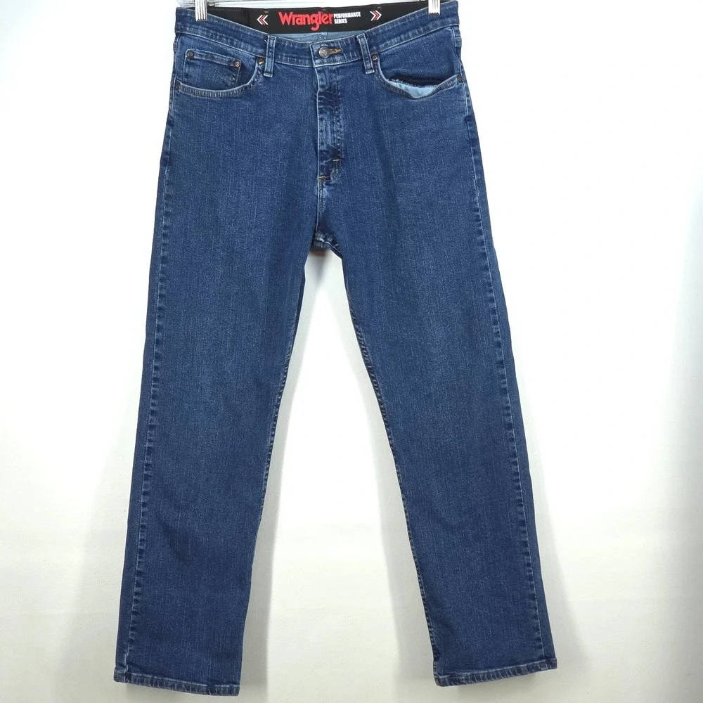 Wrangler Performance Jeans Mens‎ 32x29 (34x30) Work Wear Cowboy Straight Western